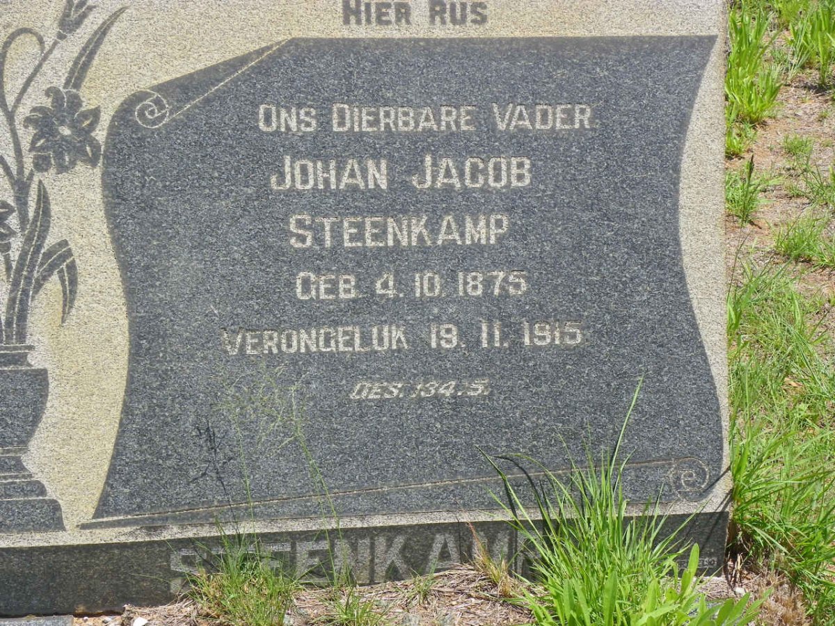 STEENKAMP Johan Jacob 1875-1915