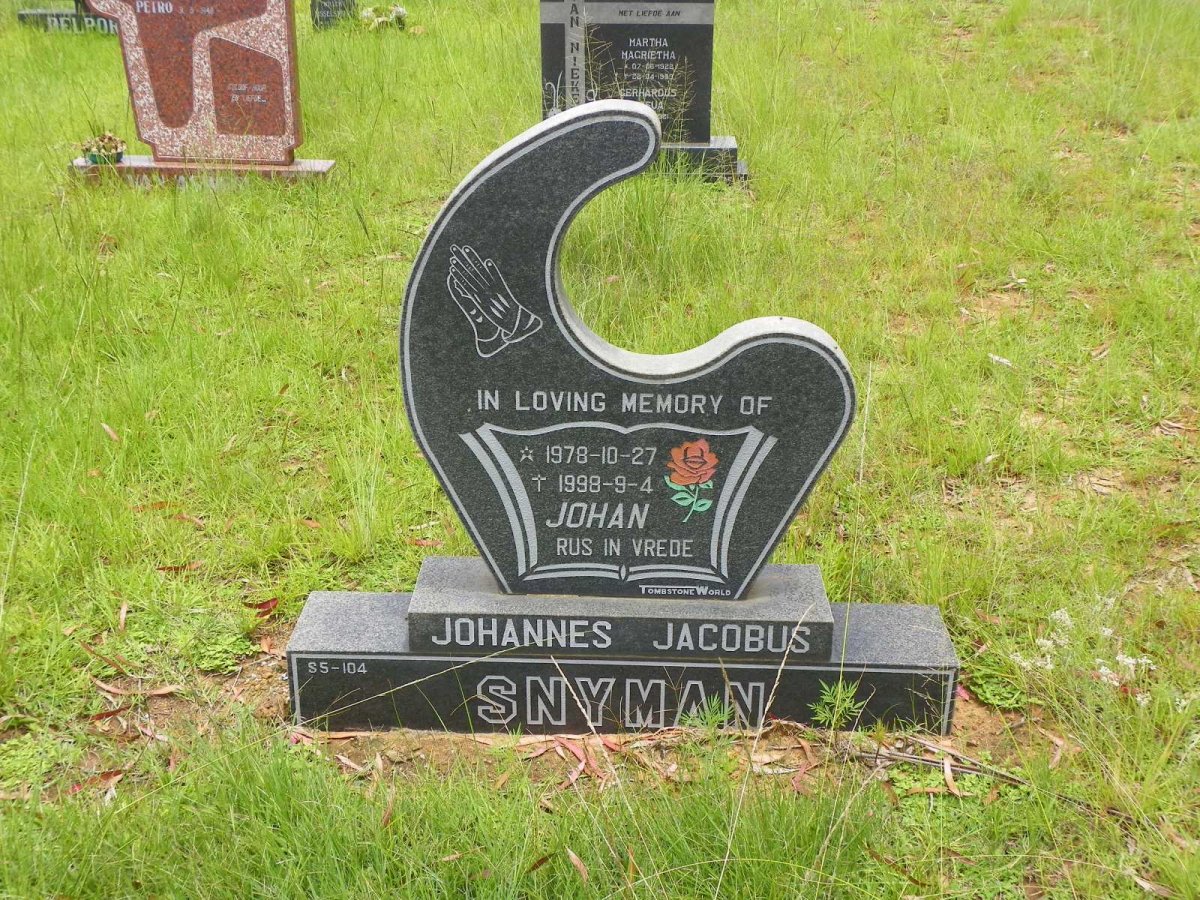 SNYMAN Johannes Jacobus 1978-1998