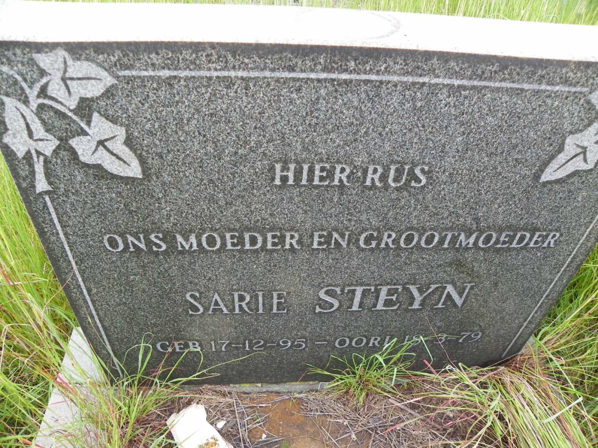 STEYN Sarie 1895-1979
