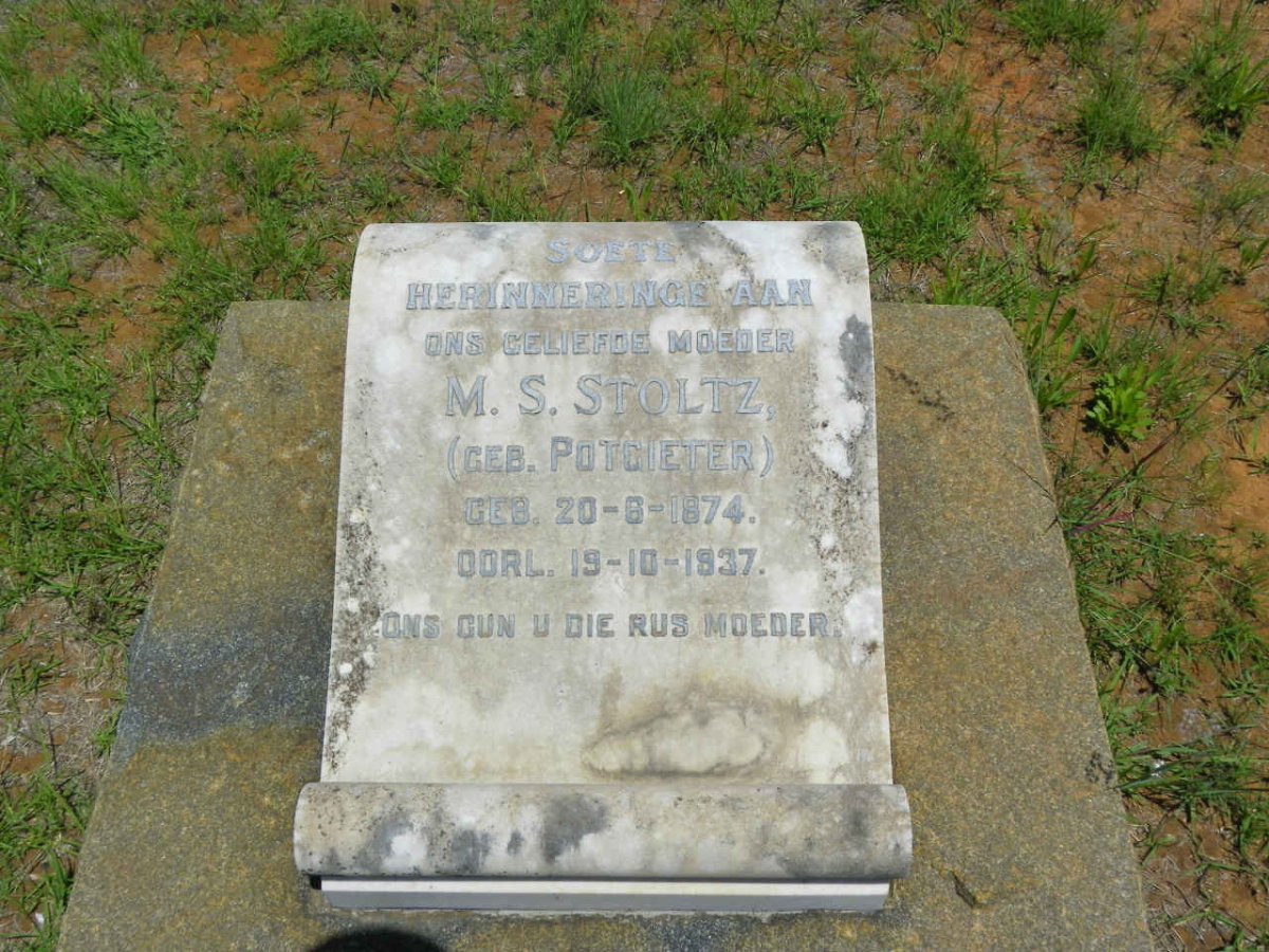 STOLTZ M.S. nee POTGIETER 1874-1937