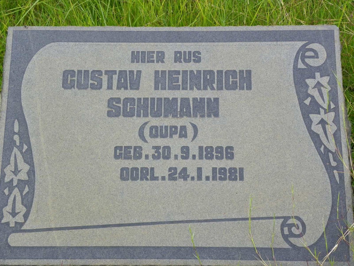 SCHUMANN Gustav Heinrich 1896-1981