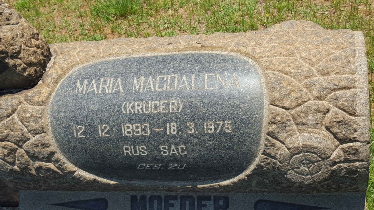 STOLTZ Reinier 1891-1966 &amp; Maria Magdalena KRUGER 1893-1975