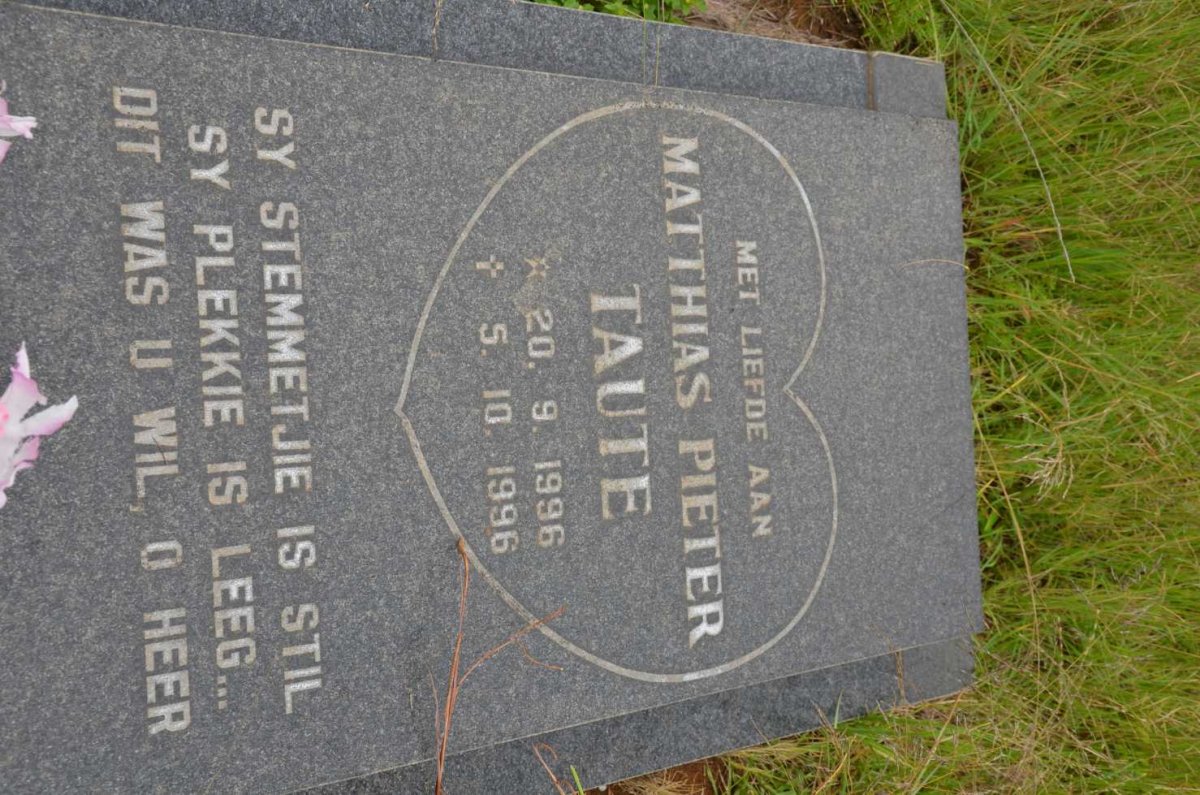 TAUTE Matthias Pieter 1996-1996