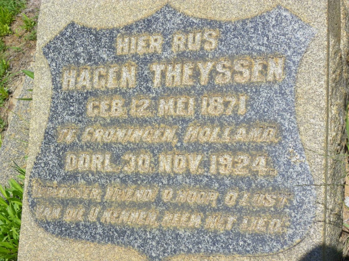 THEYSSEN Hagen 1871-1924