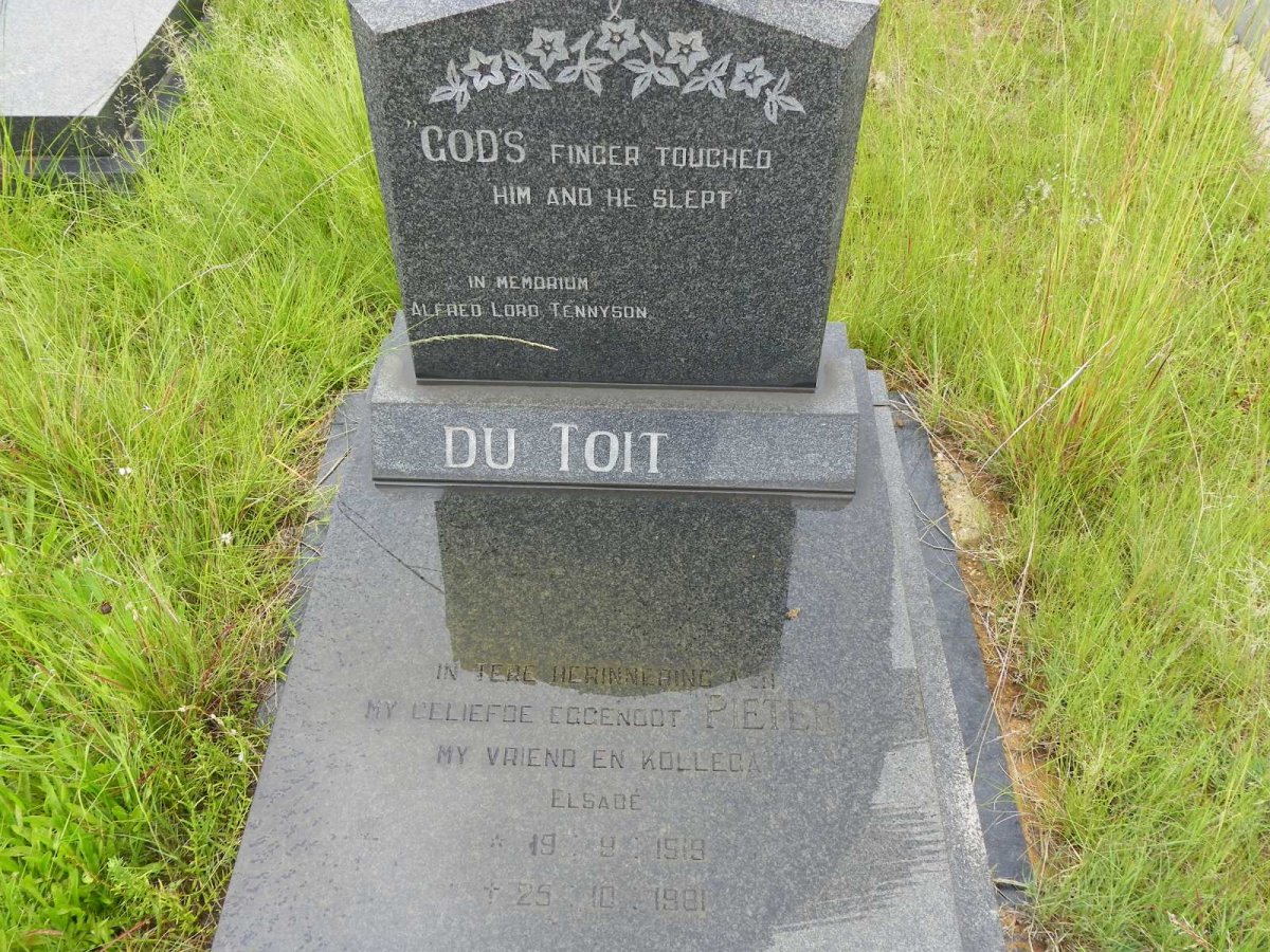 TOIT Pieter, du 1919-1981