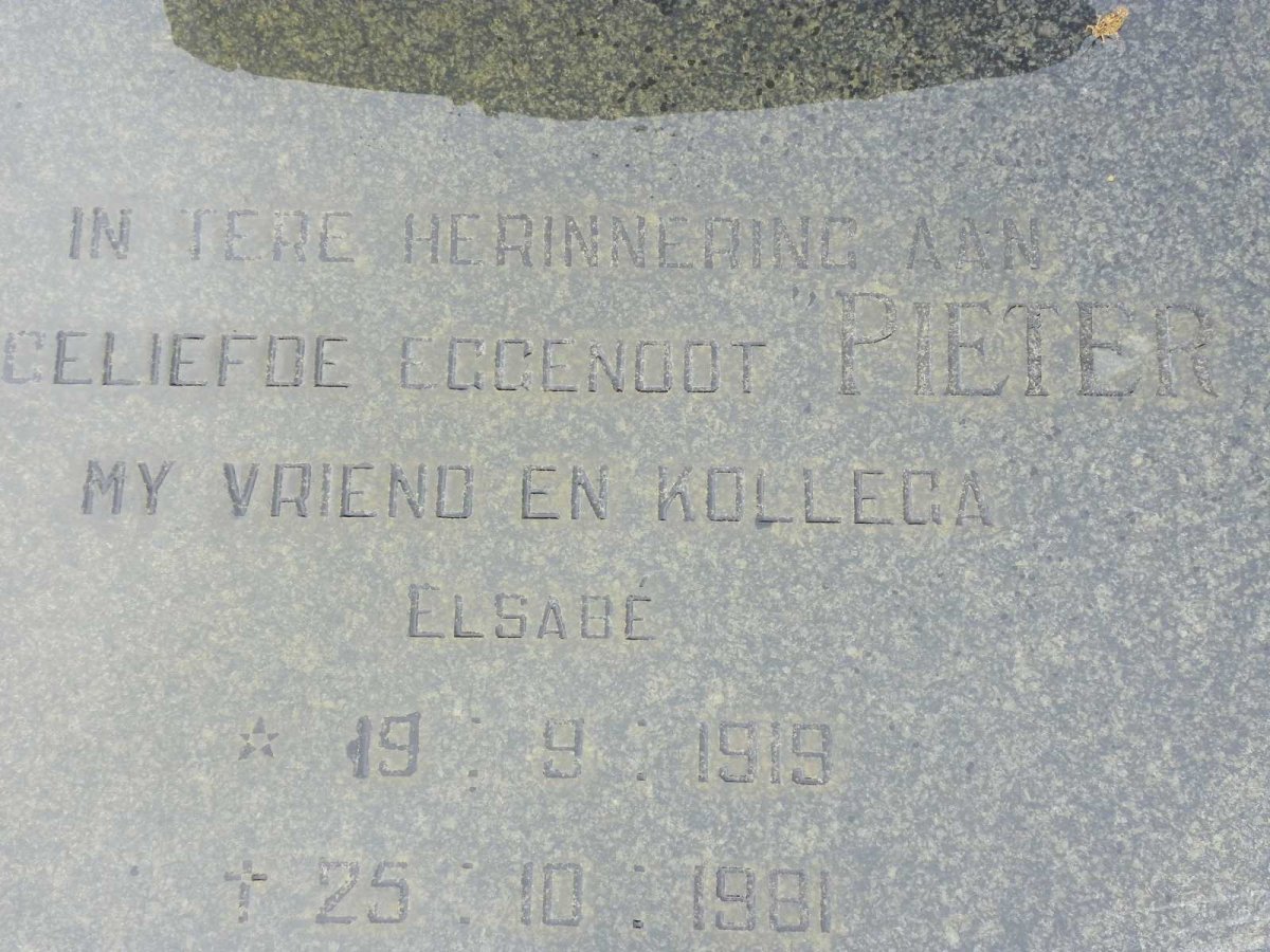 TOIT Pieter, du 1919-1981