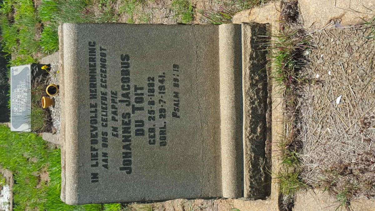 TOIT Johannes Jacobus, du 1882-1941