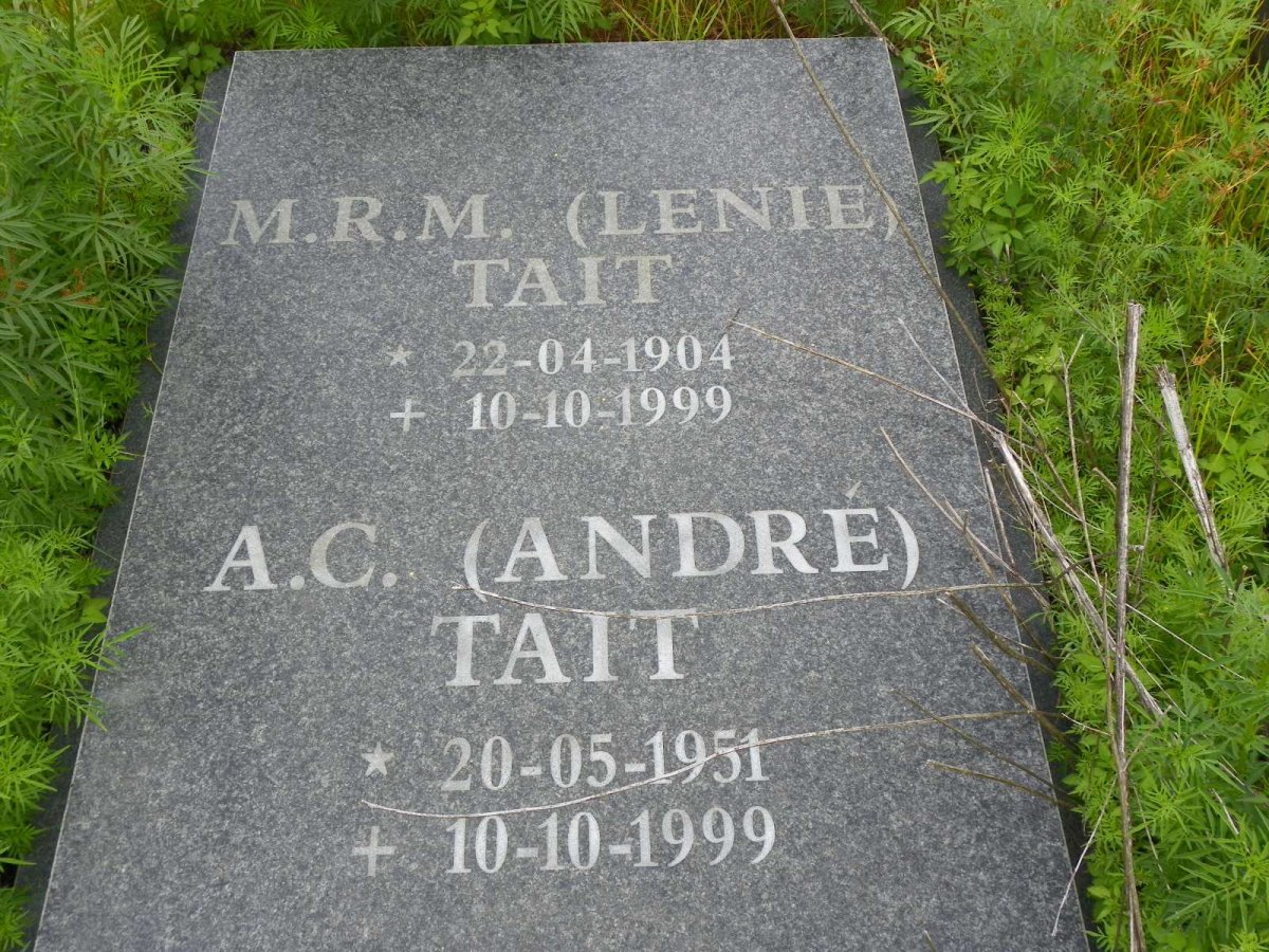 TAIT M.R.M. 1904-1999 :: TAIT A.C. 1951-1999 