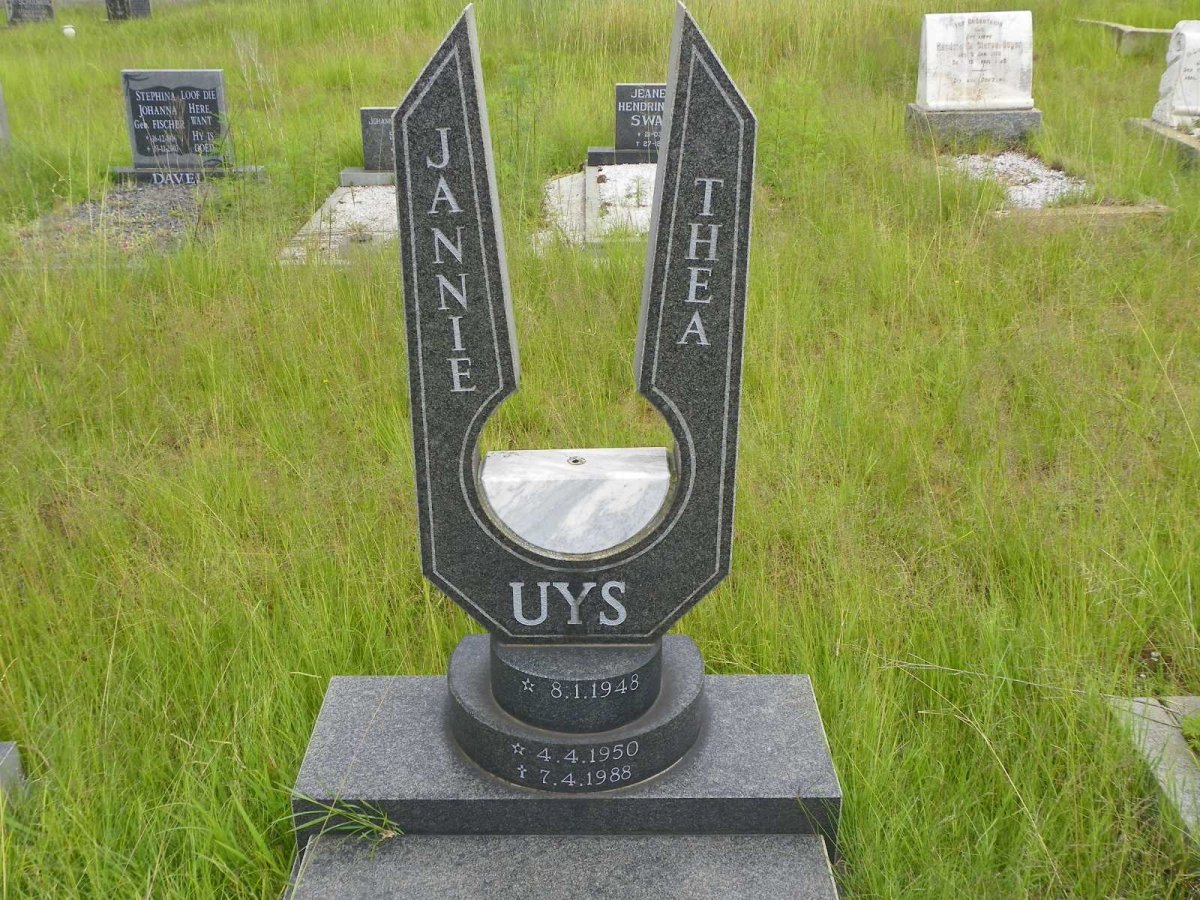 UYS Jannie 1948- &amp; Thea 1950-1988