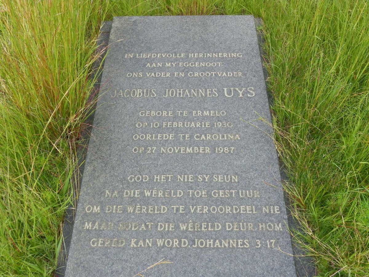 UYS Jacobus Johannes 1930-1987