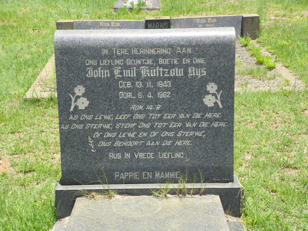 UYS John Emil Koltzow 1943-1962