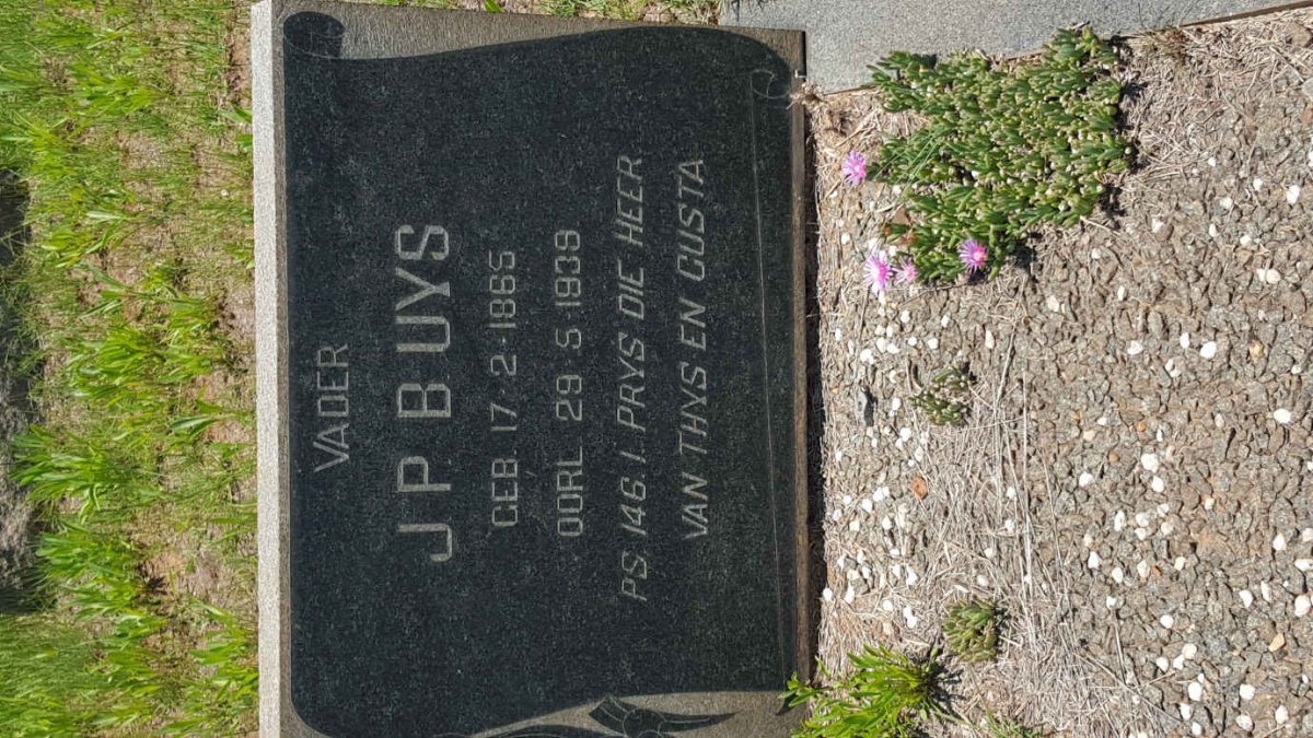 UYS J.P.B. 1865-1939