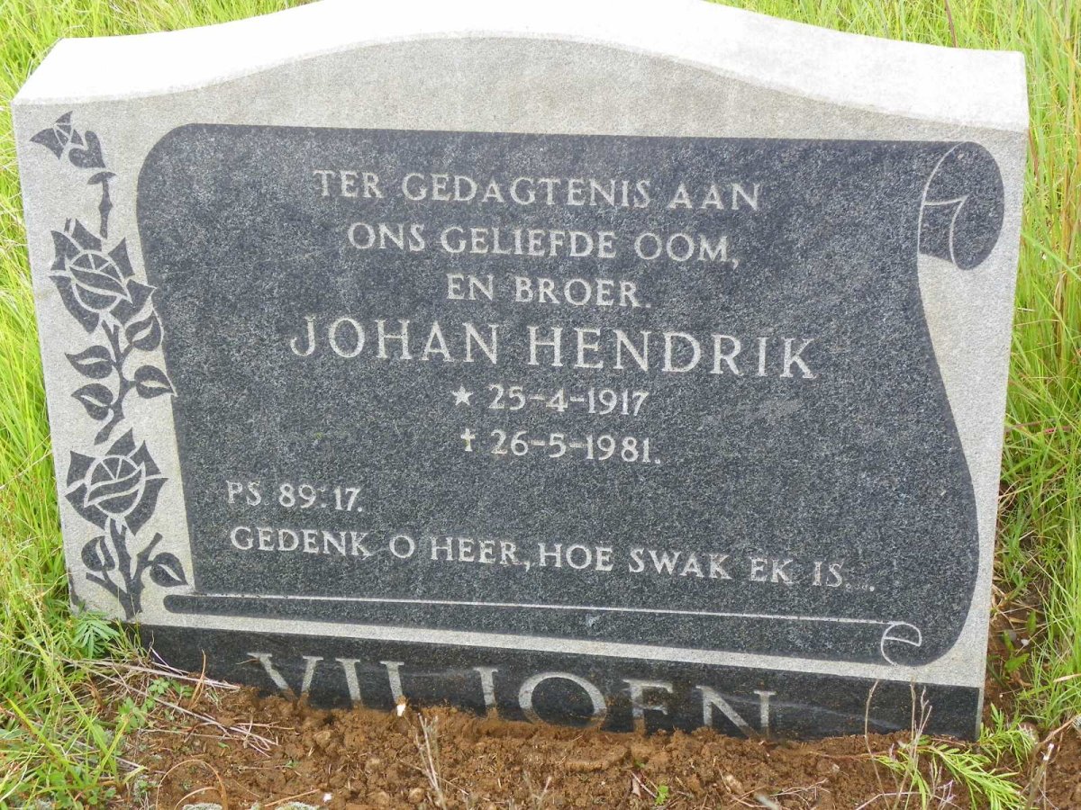 VILJOEN Johan Hendrik 1917-1981