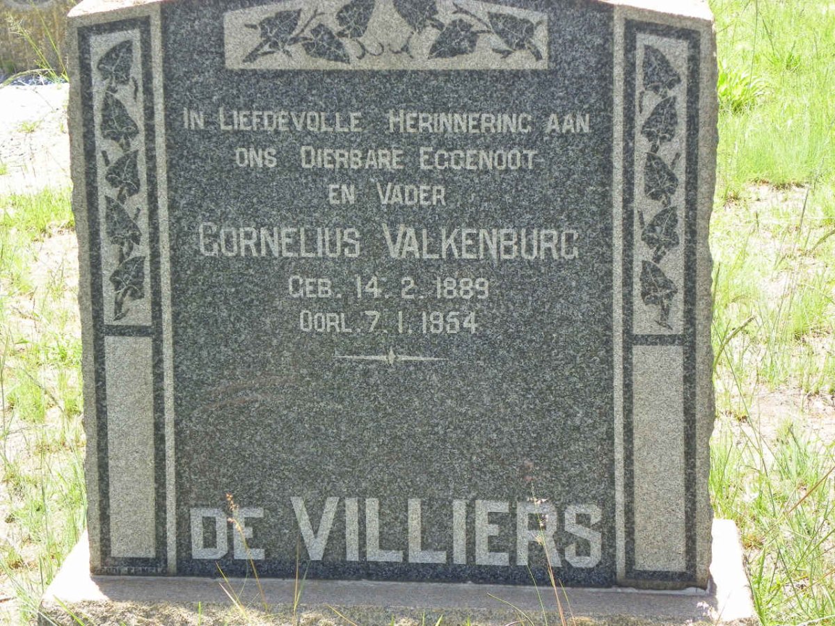 VILLIERS Cornelius Valkenburg, de 1889-1954