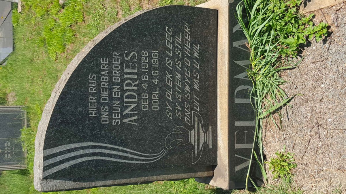 VELDMAN Andries 1928-1961