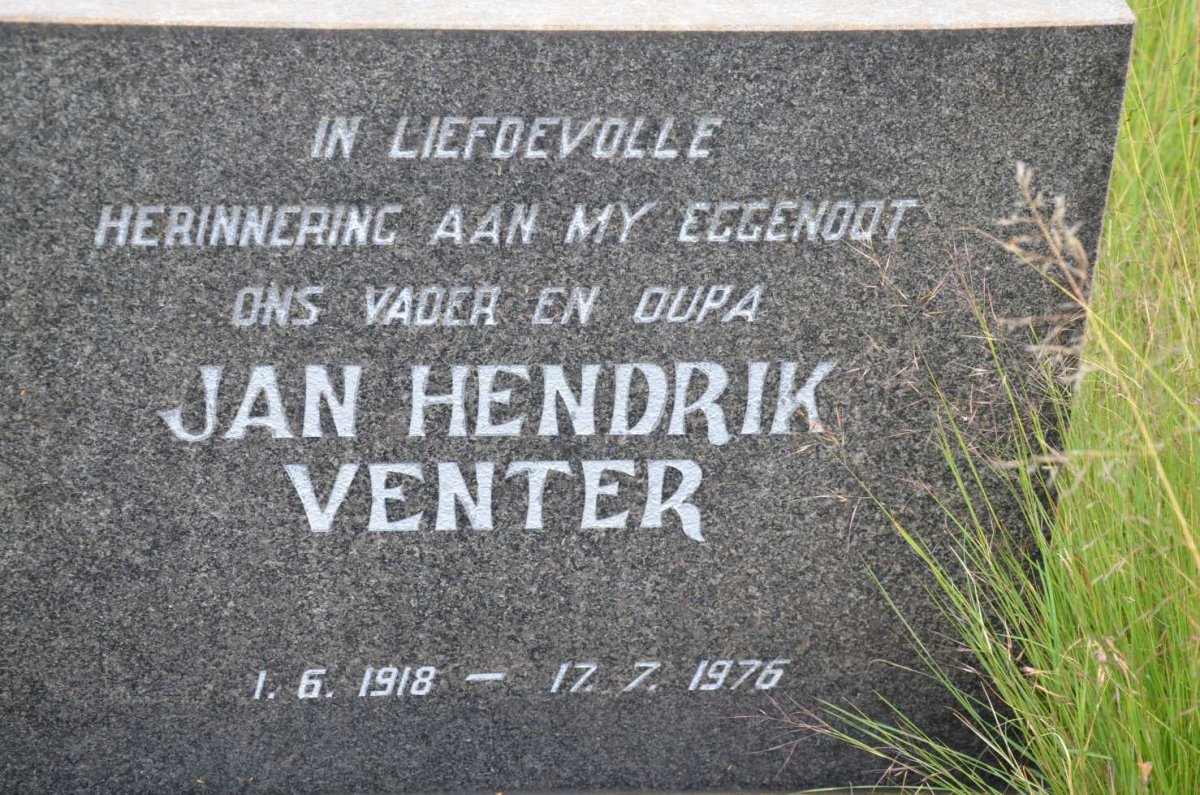 VENTER Jan Hendrik 1918-1976