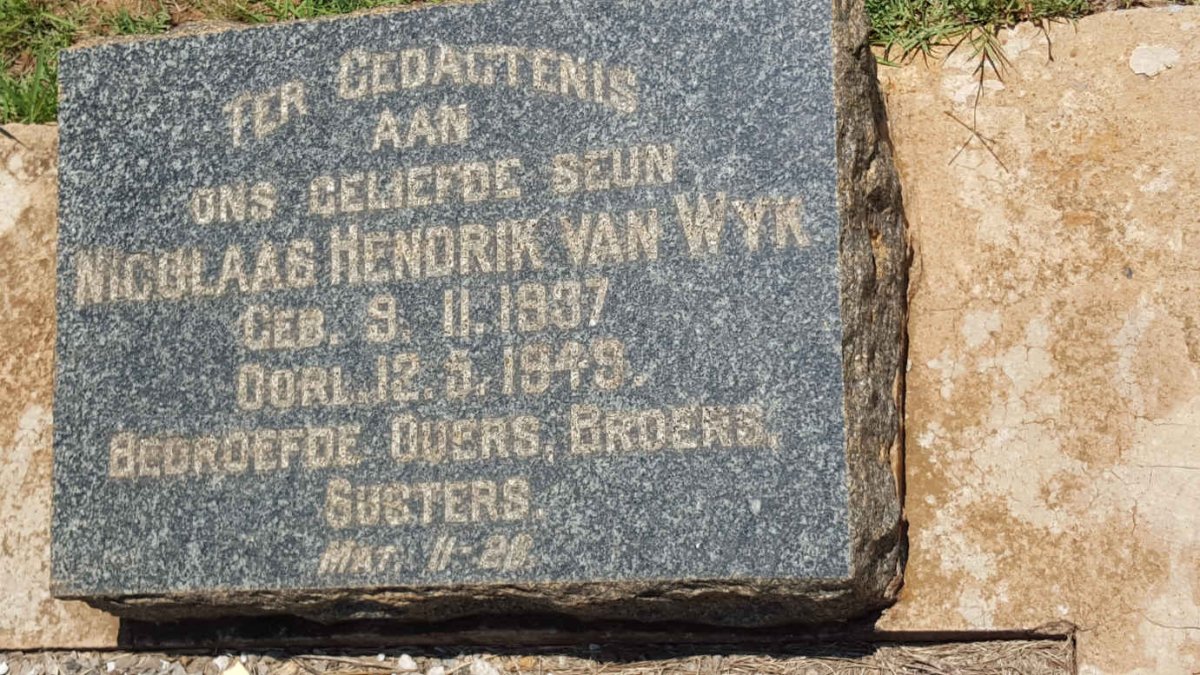 WYK Nicolaas Hendrik, van 1937-1949