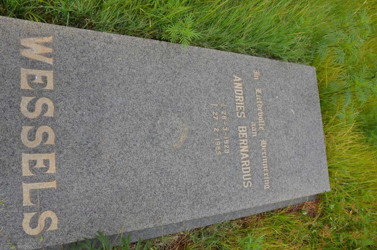 WESSELS Andries Bernardus 1929-1985