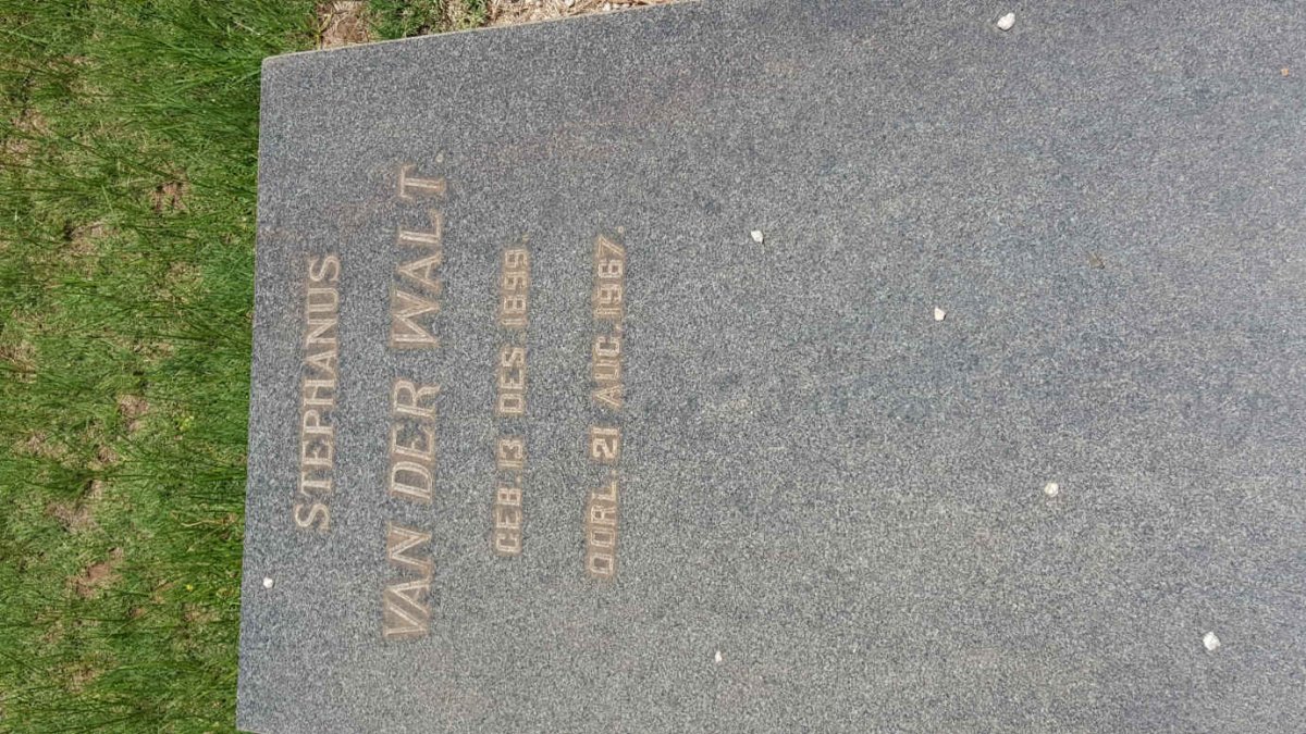 WALT Stephanus, van der 1899-1967