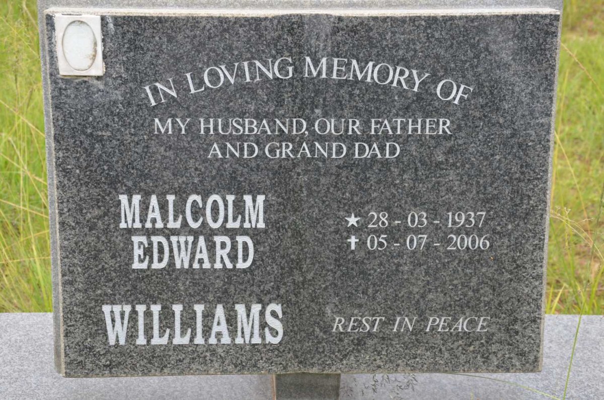 WILLIAMS Malcolm Edward 1937-2006