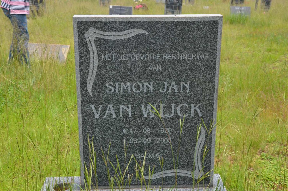 WIJCK Simon Jan, van 1920-2003