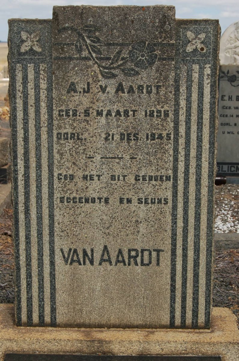 AARDT A.J., van 1896-1945