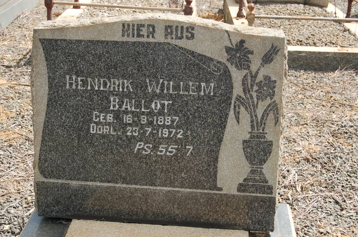 BALLOT Hendrik Willem 1887-1972
