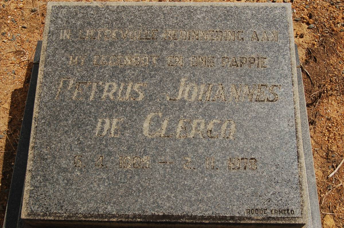 CLERCQ Petrus Johannes, de 1905-1978