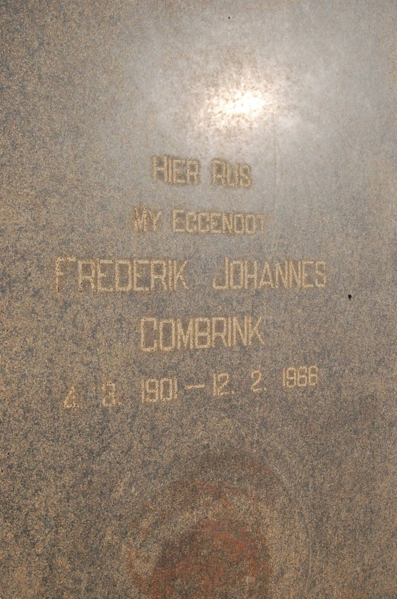 COMBRINK Frederik Johannes 1901-1966