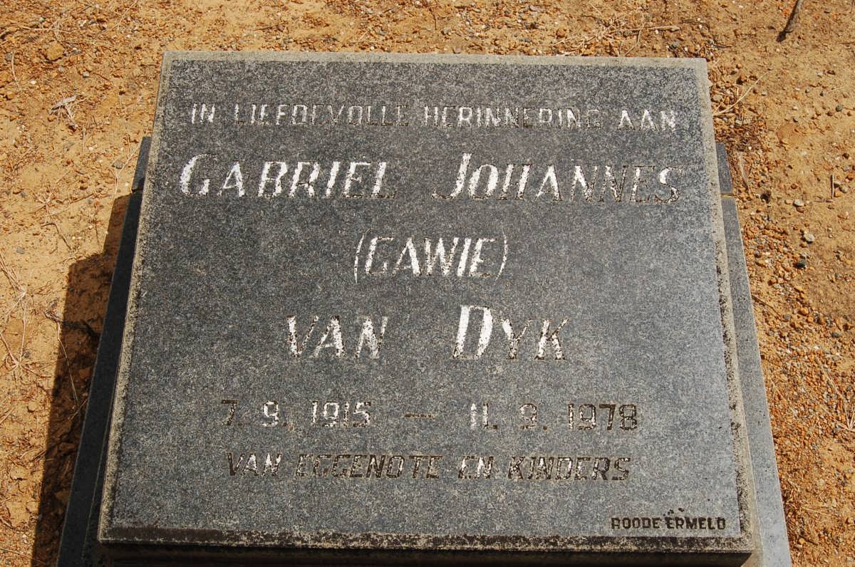 DYK Gabriel Johannes, van 1915-1978