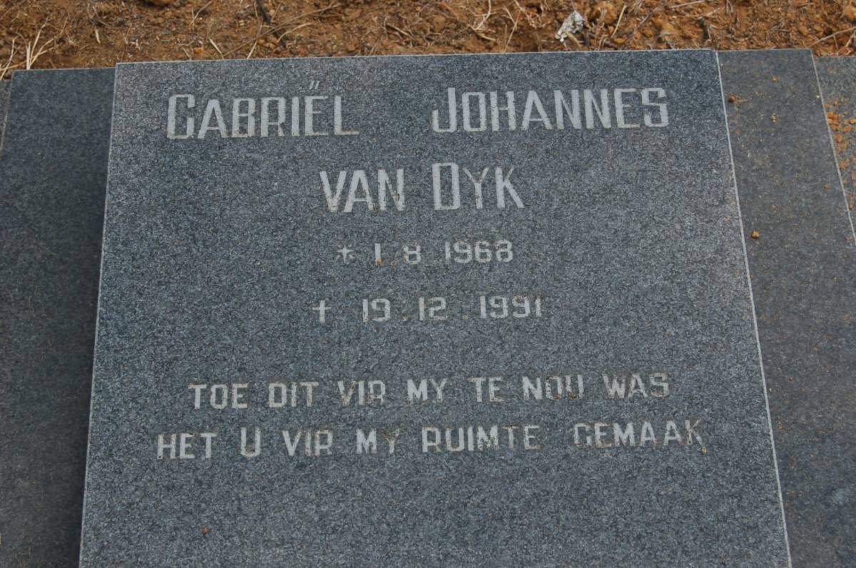 DYK Gabriel Johannes, van 1968-1991