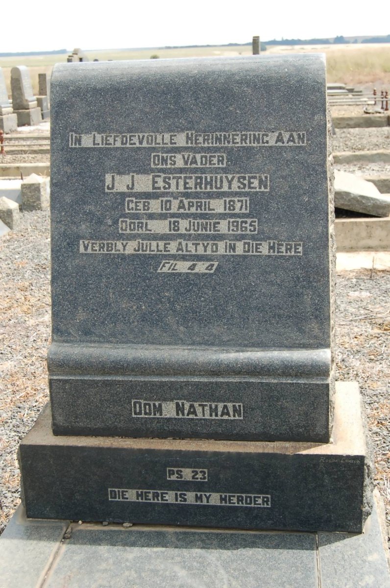 ESTERHUYSEN J.J. 1871-1965