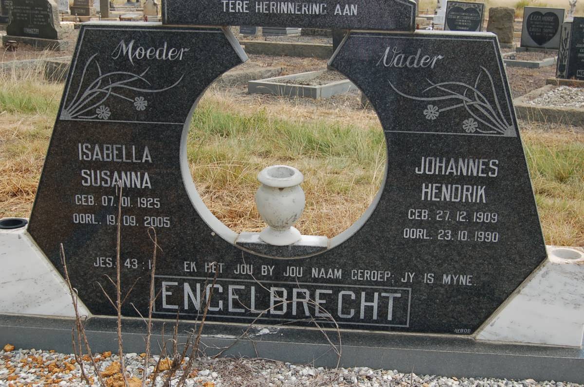 ENGELBRECHT Johannes Hendrik 1909-1990 &amp; Isabella Susanna 1925-2005