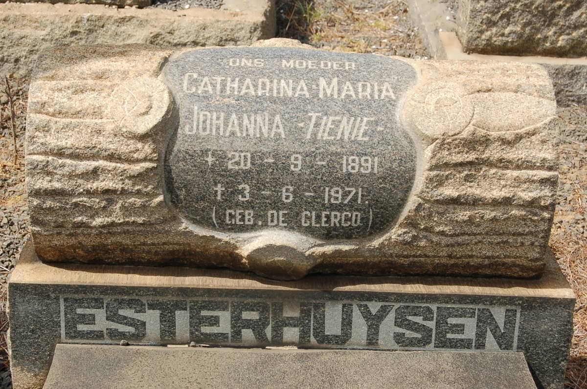 ESTERHUYSEN Catharina Maria Johanna nee DE CLERCQ 1891-1971