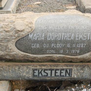 EKSTEEN Maria Dorothea nee DU PLOOY 1887-1976
