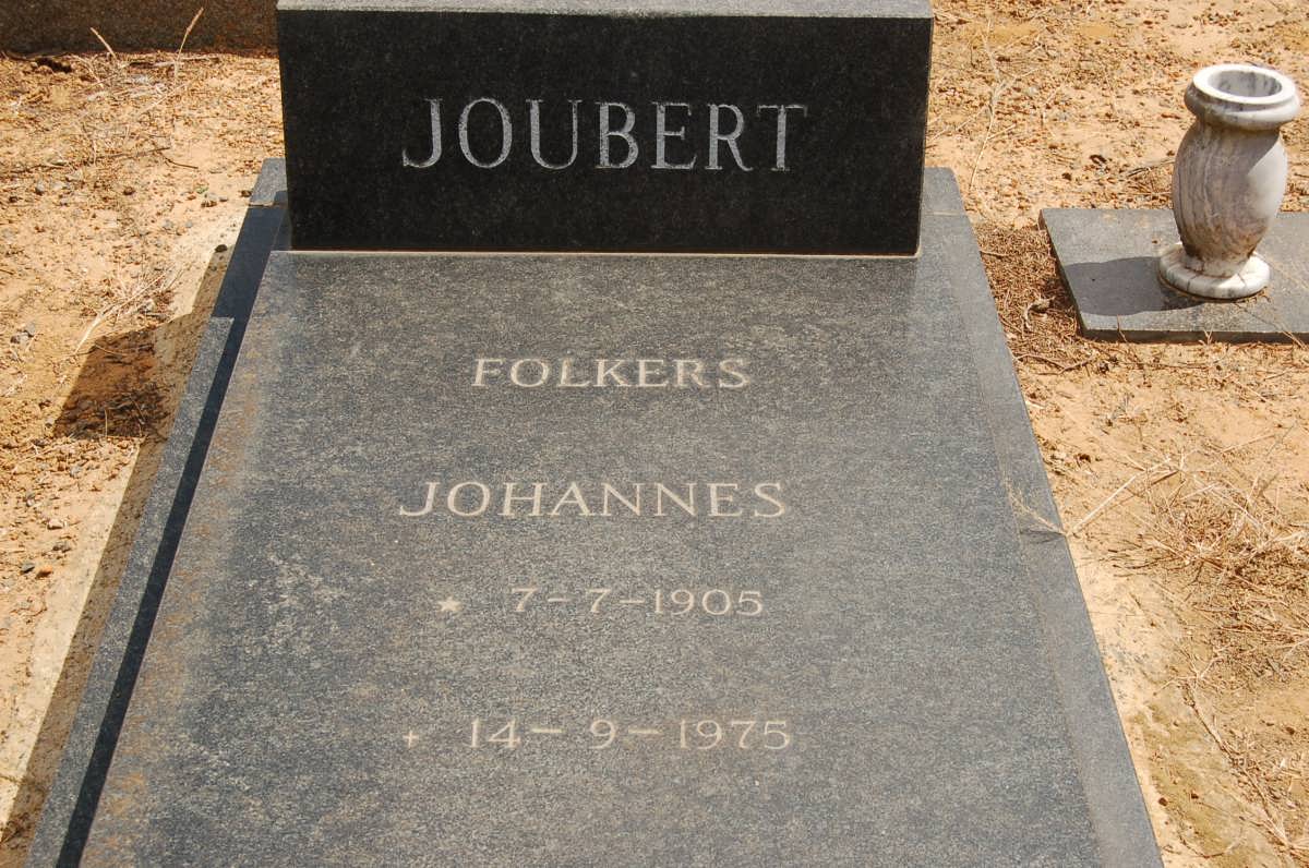 JOUBERT Folkers Johannes 1905-1975