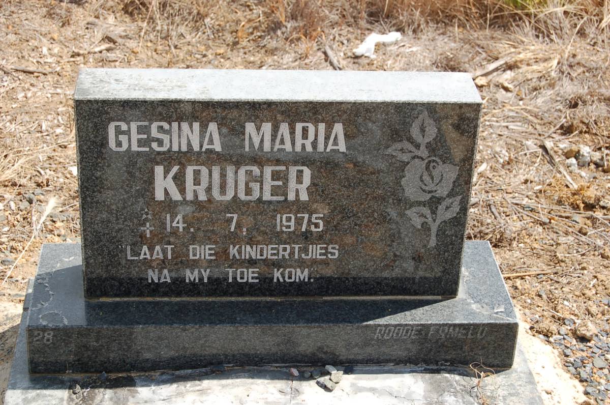 KRUGER Gesina Maria -1975
