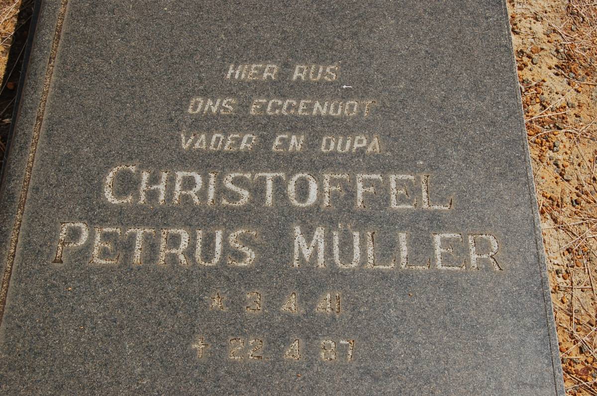 MULLER Christoffel Petrus 1941-1987