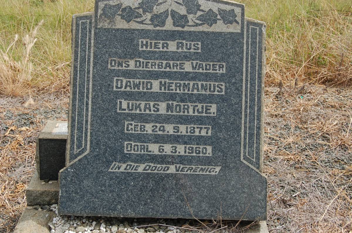 NORTJE Dawid Hermanus Lukas 1877-1960