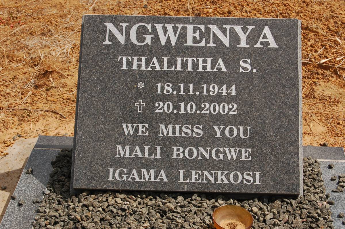 NGWENYA Thalitha S, 1944-2002