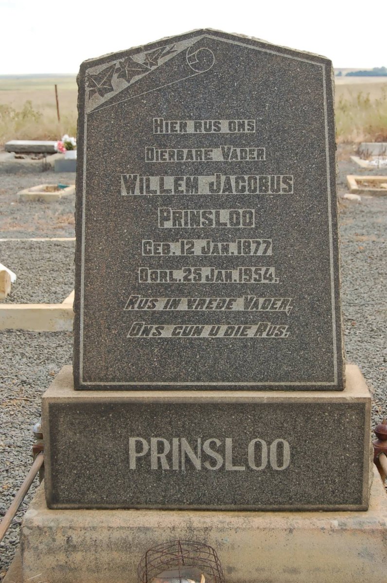 PRINSLOO Willem Jacobus 1877-1954