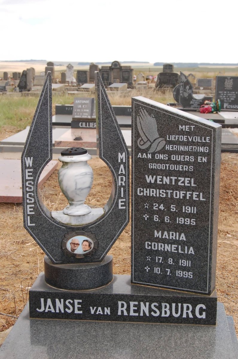RENSBURG Wentzel Christoffel, Janse van 1911-1995 &amp; Maria Cornelia 1911-1995
