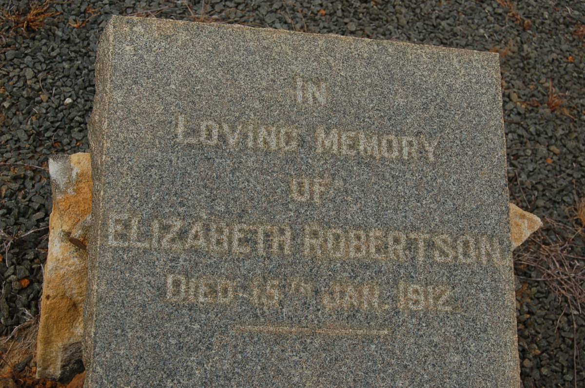 ROBERTSON Elizabeth -1912