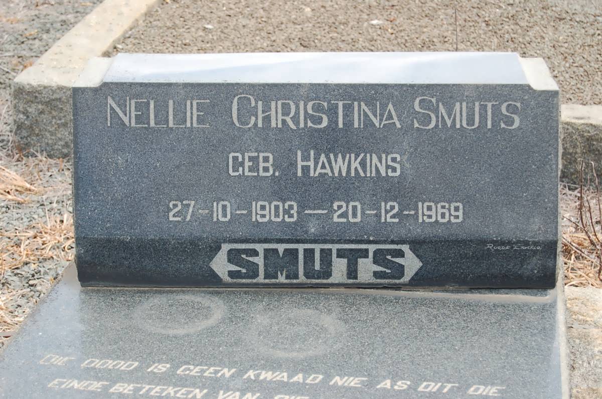 SMUTS Nellie Christina nee HAWKINS 1903-1969