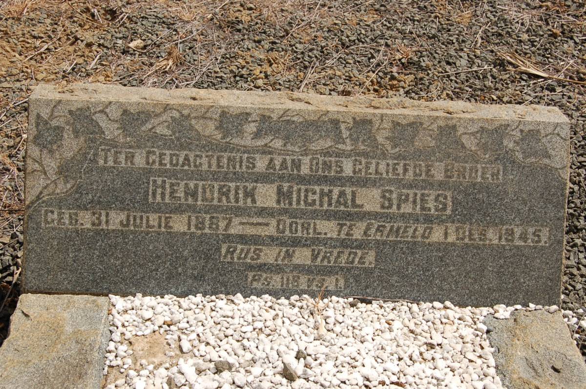 SPIES Hendrik Michal 1887-1945