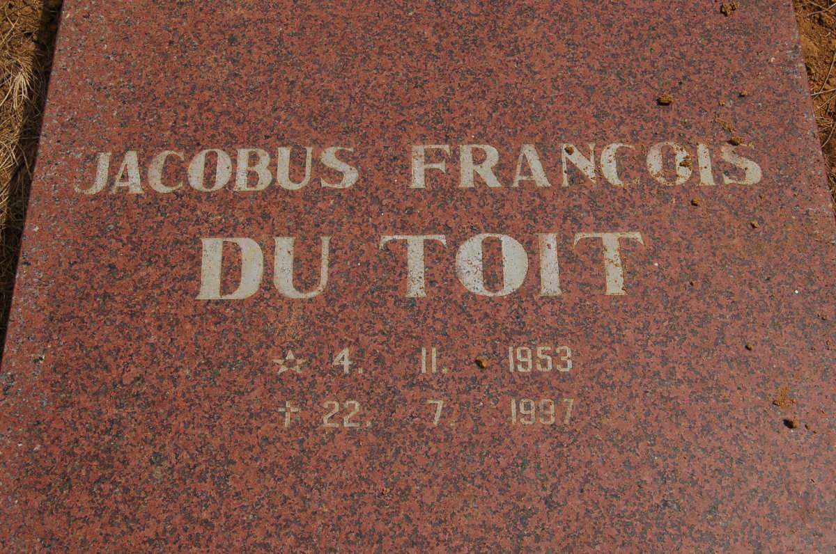 TOIT Jacobus Francois, du 1953-1997