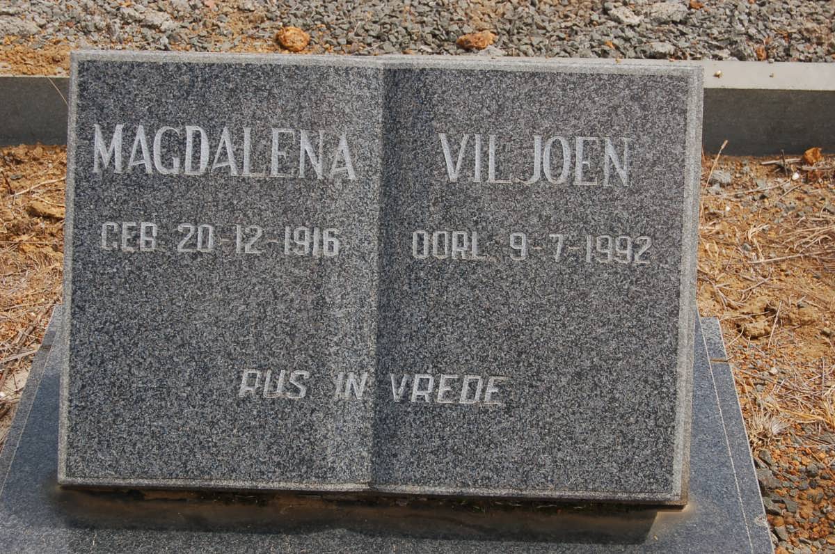 VILJOEN Magdalena 1916-1992