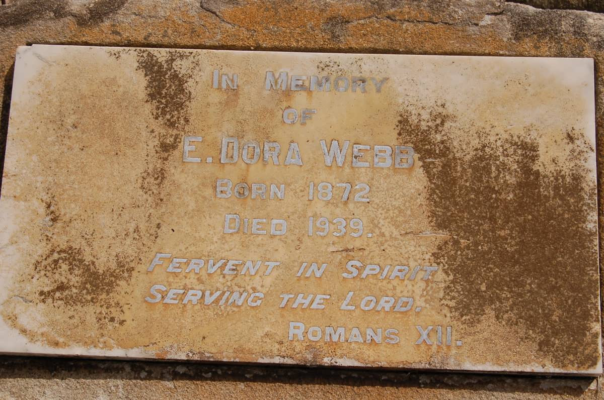 WEBB E. Dora 1872-1939