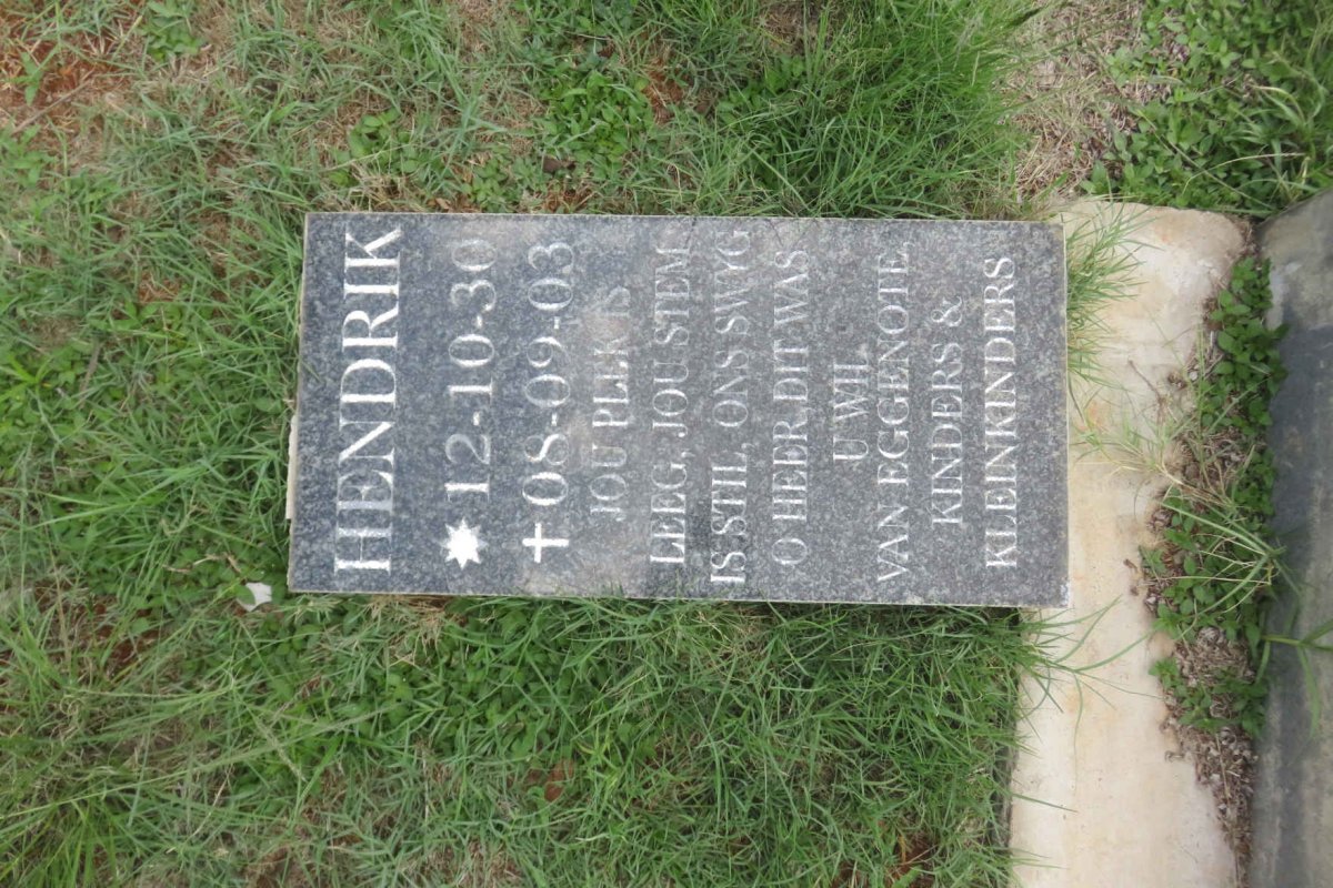 ? Hendrik 1930-2003 & Frederik Johanna 1936-2009 _1