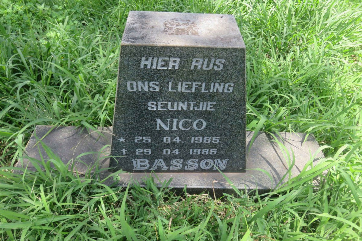 BASSON Nico 1985-1985